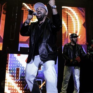 Mark Calderon performs with Color Me Badd at Scotiabank Centre, Halifax, Nova Scotia, Canada, May 2017