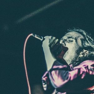 Tyson Meade performing at a 2014 Chainsaw Kittens show at Opolis in Norman, Oklahoma