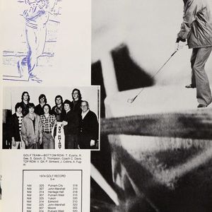 Vince Gill appears in his team photo with the Northwest Classen High School golf team in 1975.