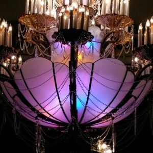 Coleman Theatre in Miami contains plenty of lavish details, like ornate chandeliers.