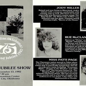 Jody Miller was one of the many celebrities who performed at the Oklahoma Diamond Jubilee Statehood Celebration in 1982
