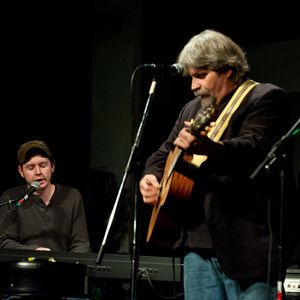 John Fullbright playing piano with Tom Skinner at The Castle in Norman in 2009