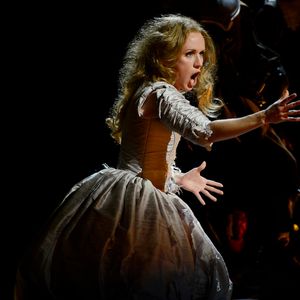 Sarah Coburn performing at the Boston Lyric Opera's I Puritani