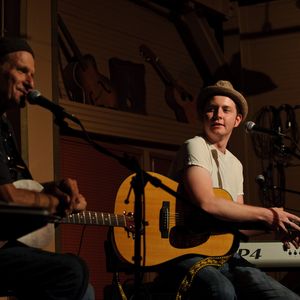 John Fullbright performing with Butch Hancock at the Blue Door in 2011