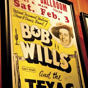 Known as the King of Western Swing, Bob Wills concert posters could be found all over Tulsa throughout the 1930s.