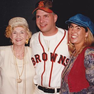 Mae Boren Axton poses with Garth Brooks, who was known to call Mae "Mama Mae." Garth mentioned Mae on his album "Sevens" after her death.
