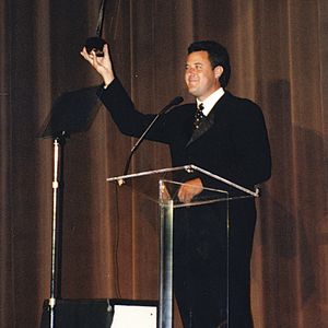 Vince Gill accepts his induction into the Oklahoma Music Hall of Fame.