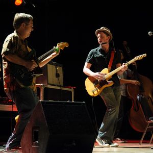 John Fullbright performing with Terry "Buffalo" Ware at the Peace, Love and Goodwill festival in Oklahoma City in 2012