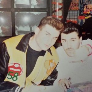 Bryan Abrams and Mark Calderon of Color Me Badd signing autographs