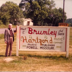 Albert Brumley at his office in Powell, Missouri in the spring of 1977