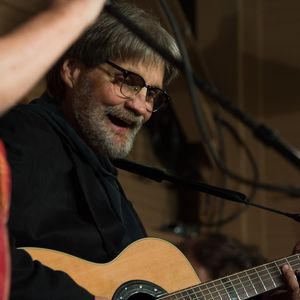 Tom Skinner performs at the 2014 Woody Guthrie Tribute Show at the Blue Door.