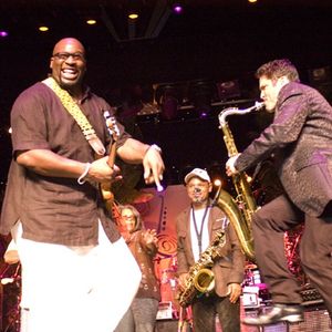 Wayman Tisdale & Dave Koz performing at the Dave Koz & Friends Smooth Jazz Cruise in 2006