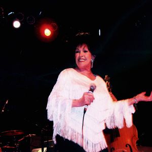 Wanda Jackson performs live on stage.