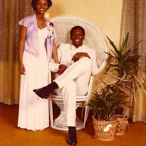 Wayman and Regina Tisdale at their Booker T. Washington High School Senior prom in 1982