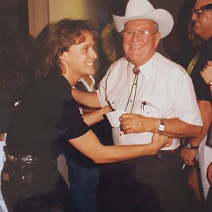Bryan White with his Grandfather, Wilford in 1995. 