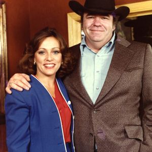 Hoyt Axton poses for a photo with Kerry Robertson Kirby.