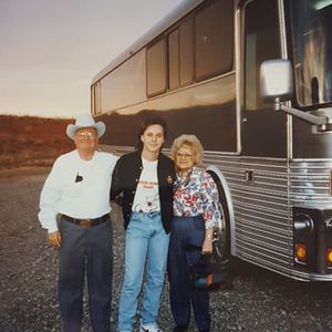 Bryan White and his grandparents in Clinton, OK in 1995