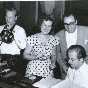 Patti Page sings along with Eddie Getz and Jack Rael.