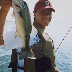 Bryan White fishing at Lake Texoma in 1999