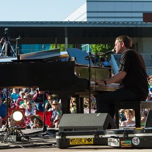 John Fullbright performs at Tulsa's Guthrie Green for the Woody Guthrie Center's first anniversary in 2014