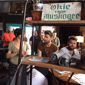 Behind the scenes of a Swon Brothers photo shoot for Hodge Auto Group in 2016