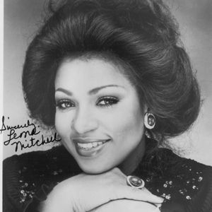 Autographed photo of Leona Mitchell, who attended Oklahoma City University before singing 18 seasons with the Metropolitan Opera in New York.