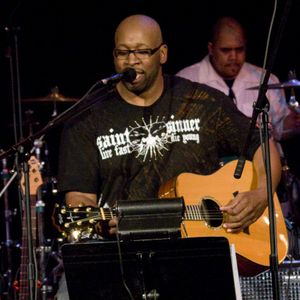 Wayman Tisdale performing with his band in 2008