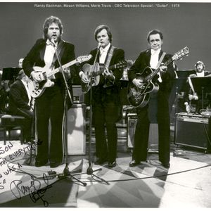 Randy Bachman, Mason Williams and Merle Travis performing on the CBC Television Special "Guitar" in 1978