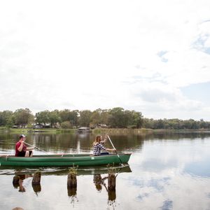 Stake your claim on a canoe for a tour of Lake Raymond Gary at Raymond Gary State Park. Photo by Lori Duckworth/Oklahoma Tourism.