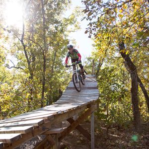 Hit the rugged mountain biking trails at Lake Thunderbird State Park for a thrilling adventure close to the Oklahoma City metro.