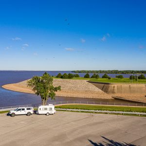 Enjoy a day on the sparkling waters of Salt Plains State Park. Photo by Shane Bevel.