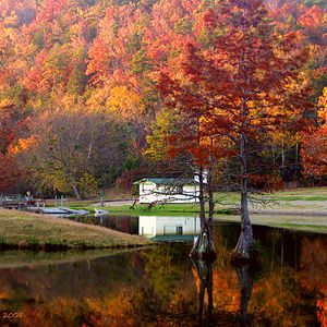 Fall color explodes at Beavers Bend State Park in southeastern Oklahoma.