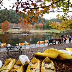 Kayaking, canoeing and paddle boating on Broken Bow Lake are among some of the most popular activities at Beavers Bend State Park.