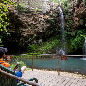 Natural Falls offers inspiring views of cascading waters. Photo by Lori Duckworth/Oklahoma Tourism.