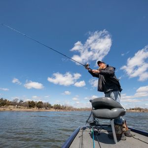 Fort Cobb State Park welcomes anglers with prime fishing throughout the year. Photo by Lori Duckworth/Oklahoma Tourism.
