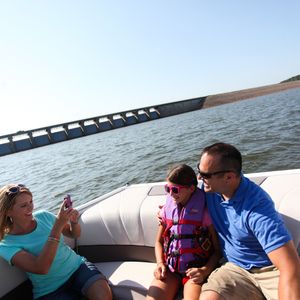 Take a boat out to fully explore lake waters at Keystone State Park. Photo by Rebekah Workman.