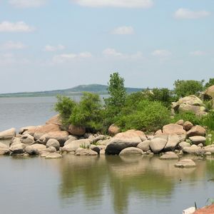 Pay a visit to Tom Steed Lake during your trip to Great Plains State Park. Photo by Keli Clark.