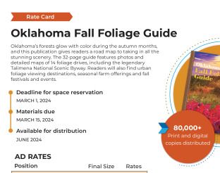 Fall Foliage Guide Rate Card