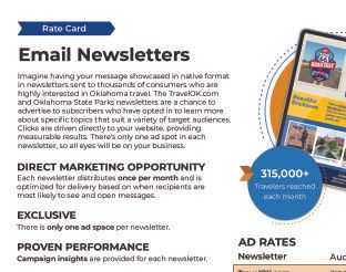 Email Newsletter Rate Card