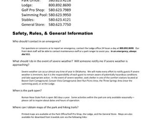 Roman Nose State Park FAQs