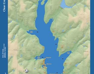 View Clear Creek Lake Map