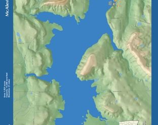 View Lake McAlester Map