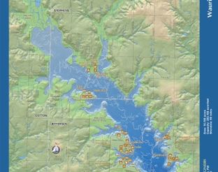 View Waurika Lake Map