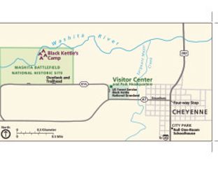 View Map of Washita Battlefield National Historic Site
