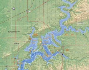 View Grand Lake O' The Cherokees Map