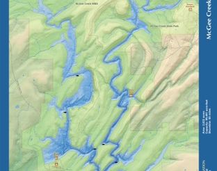 View McGee Creek Reservoir Map