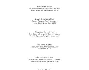 View Daily Grill Bar Menu