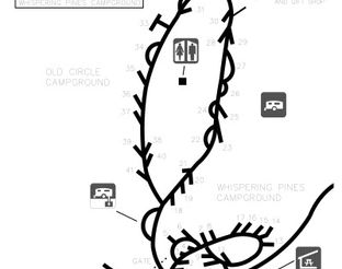 View Robbers Cave RV Campground Map