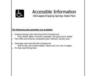 View Okmulgee & Dripping Springs ADA/Accessibility Information