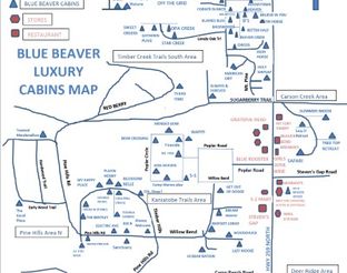 Blue Beaver Cabin Map
